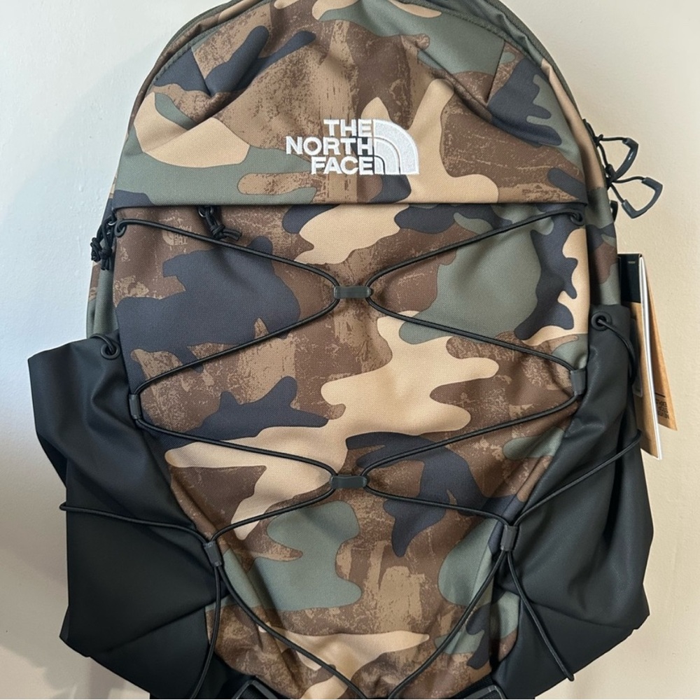 The North Face Men's Camouflage and Black Backpack